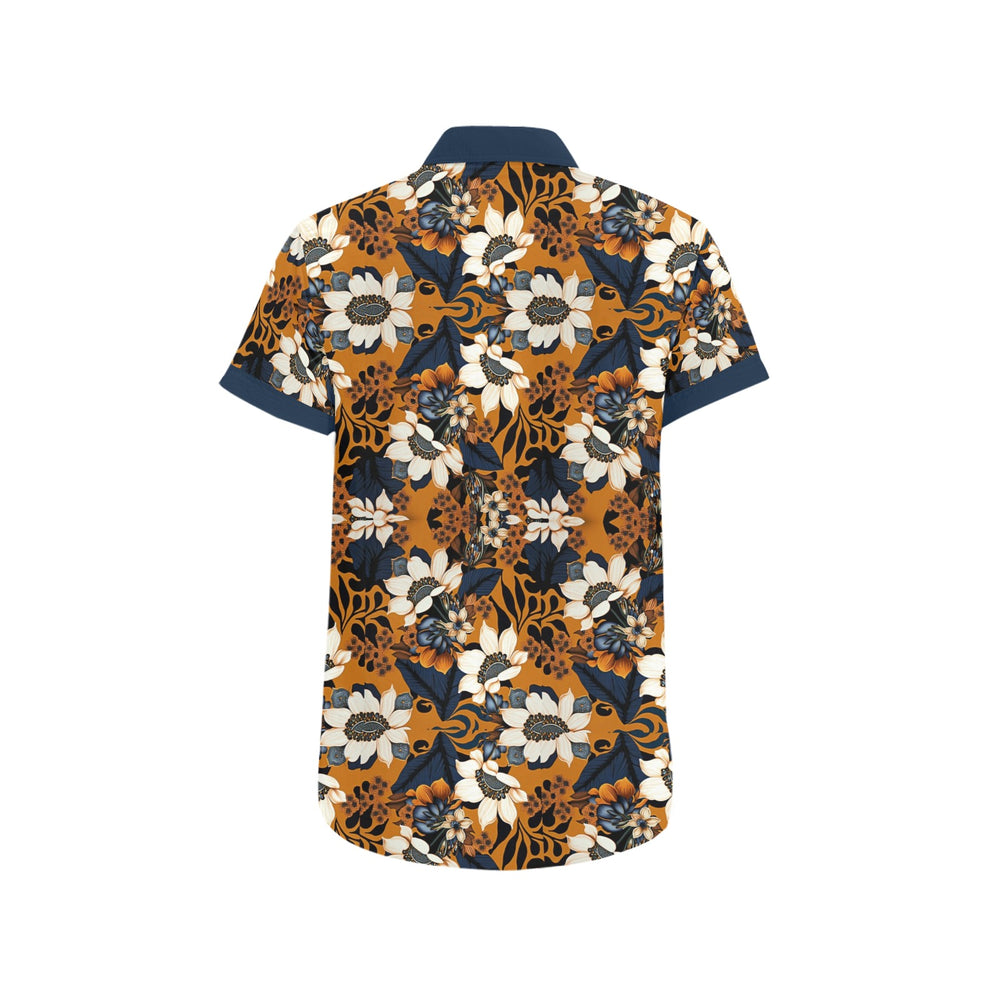 African Floral Button Down Shirt