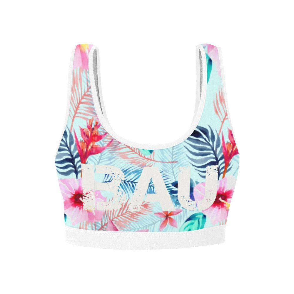 BAU Topical Print Sports Bra