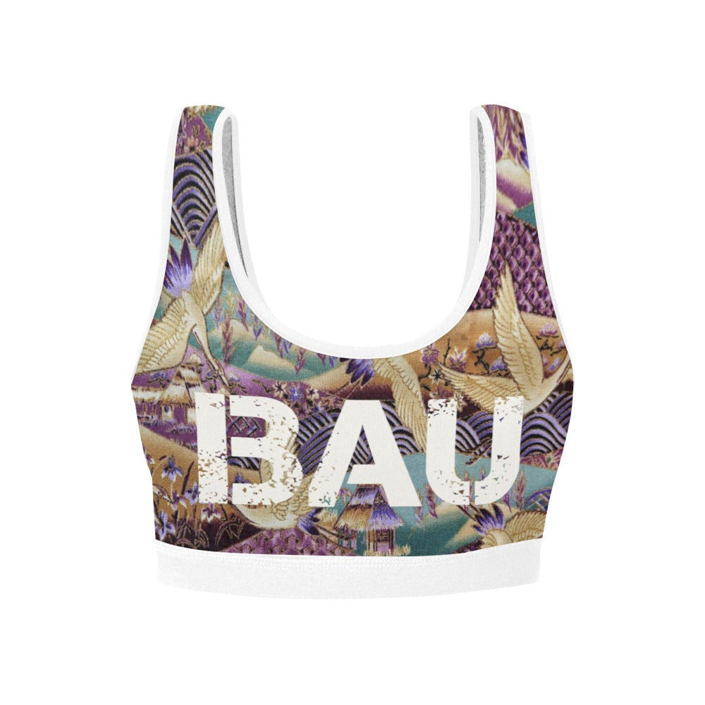 BAU Bird Print Sports Bra