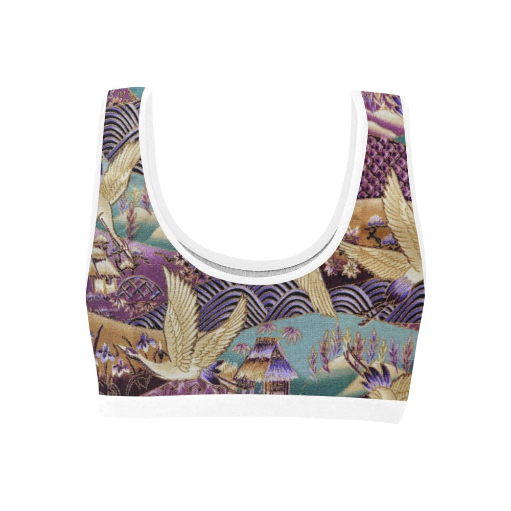 BAU Bird Print Sports Bra