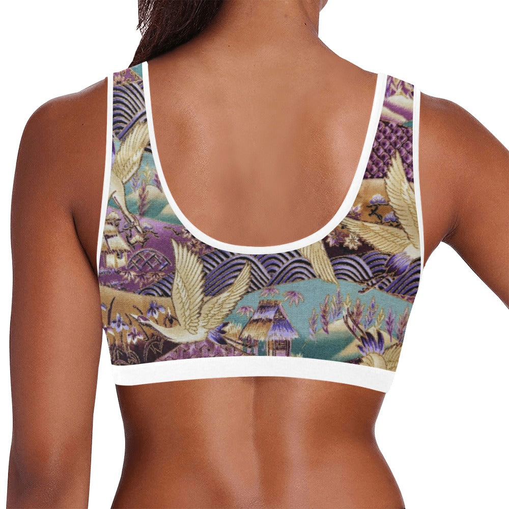 BAU Bird Print Sports Bra