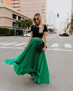 Retro Pleated Skirt