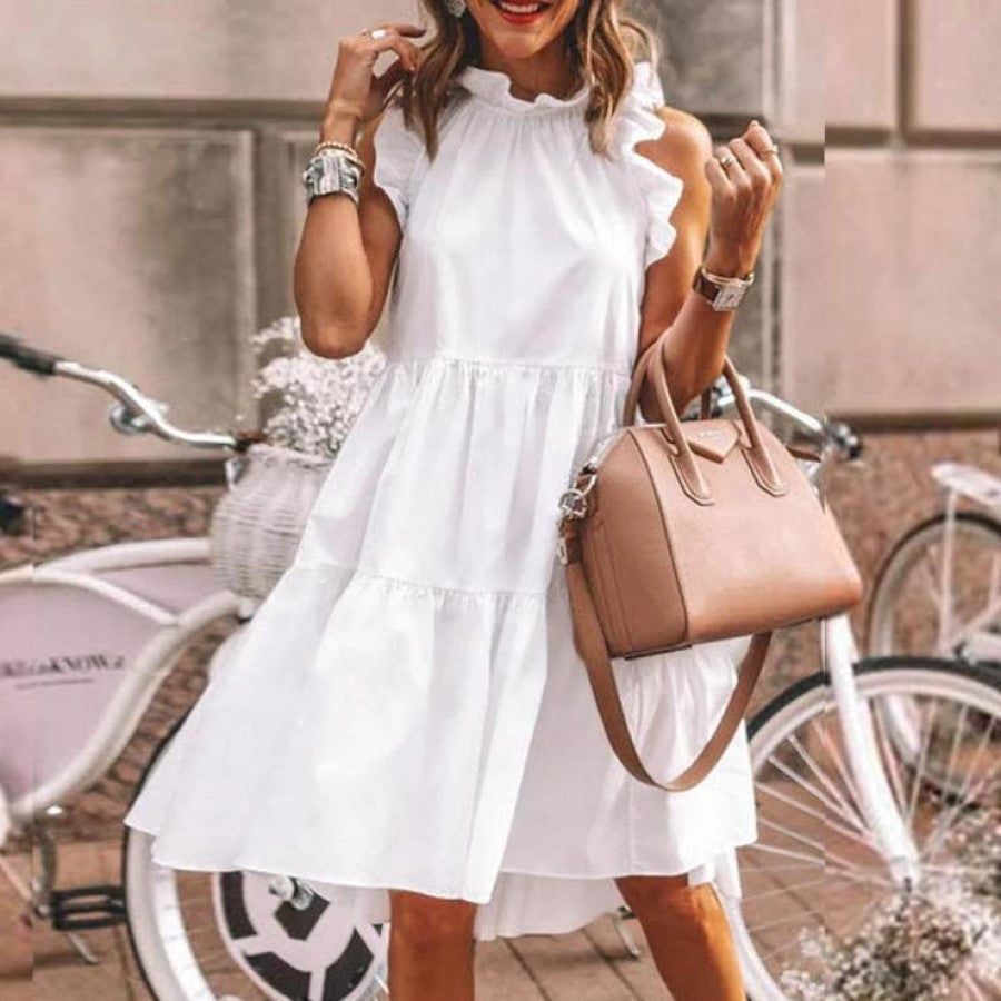 Ruffled Smock Dress