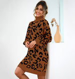 Leopard Sweater Dress