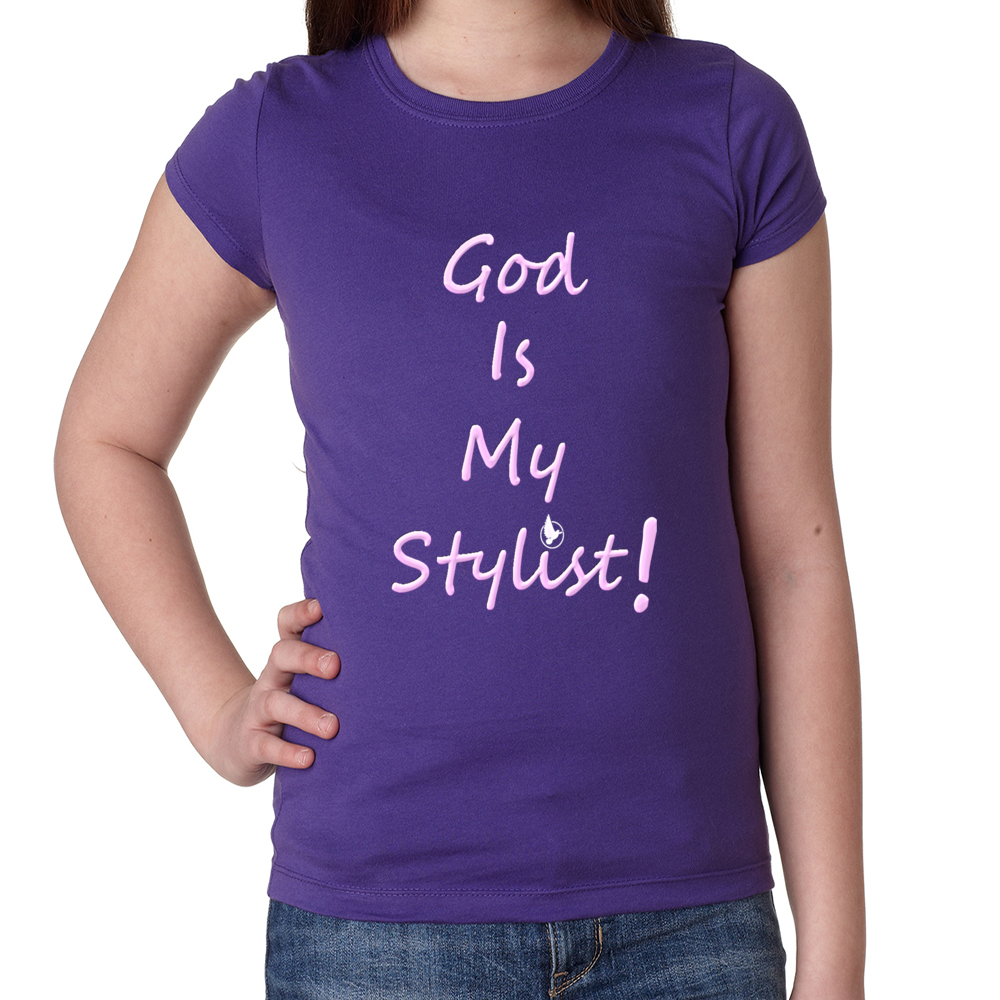 Girl's God is My Stylist tee