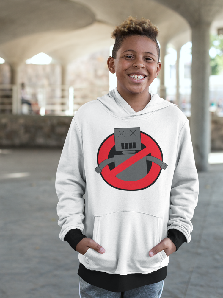 No Robots Logo Youth Hoodie