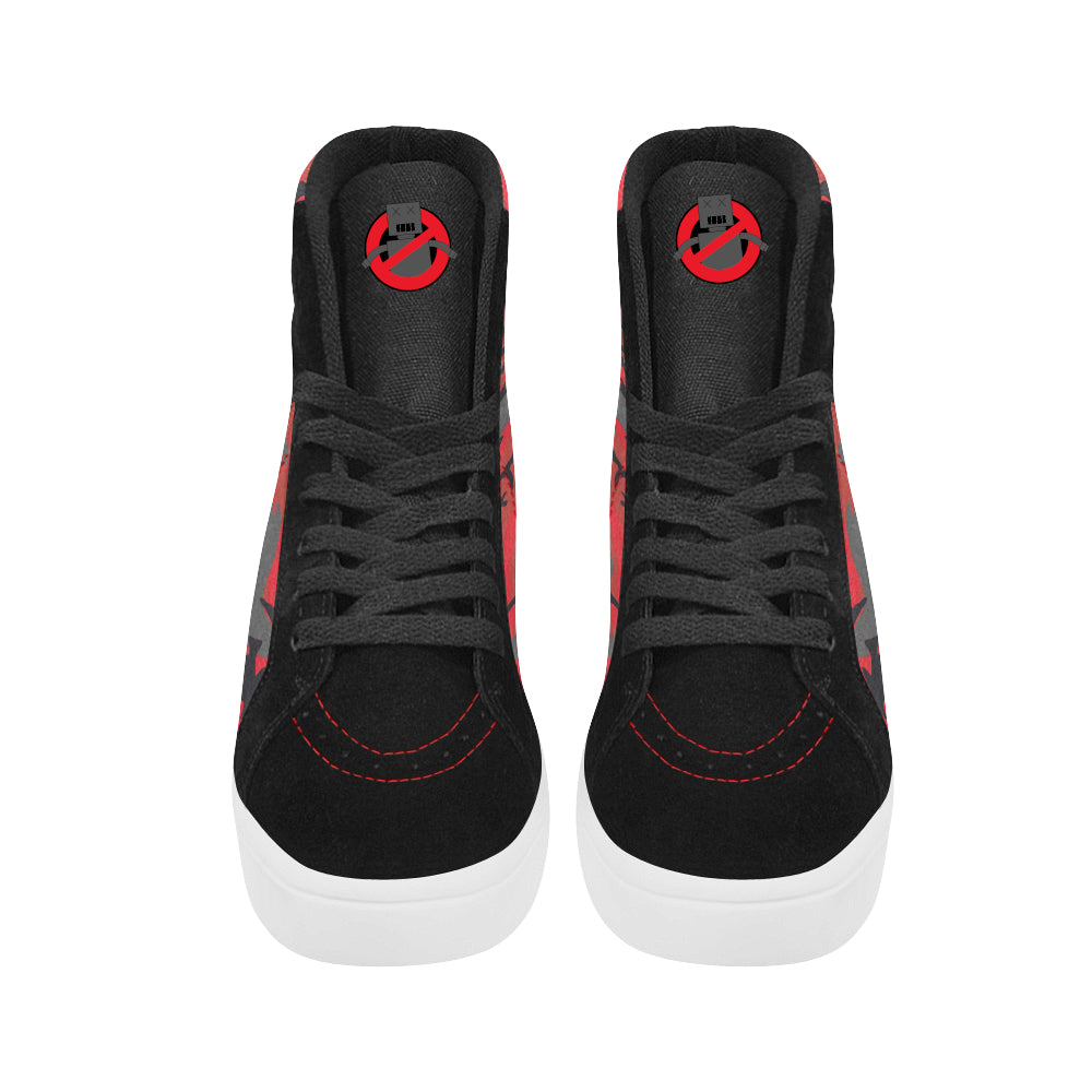 No Robots Camo Red Men's Hightops